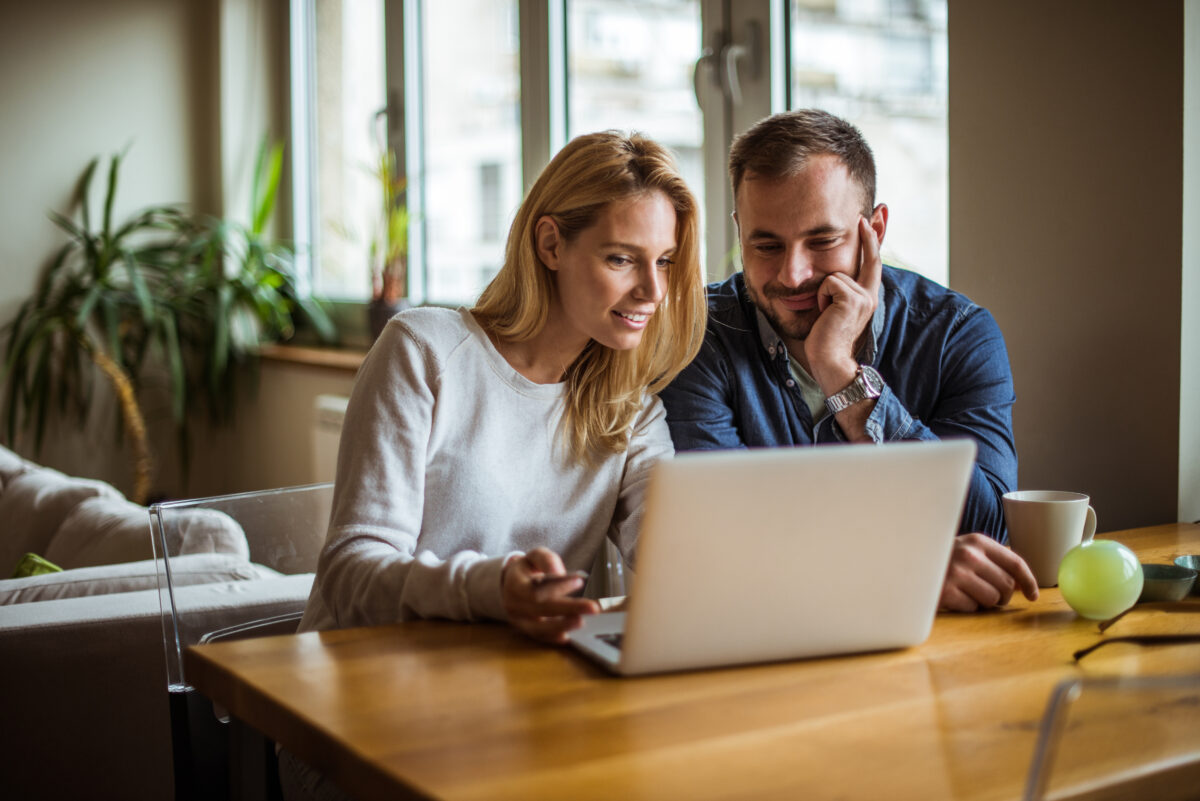 couple on computer